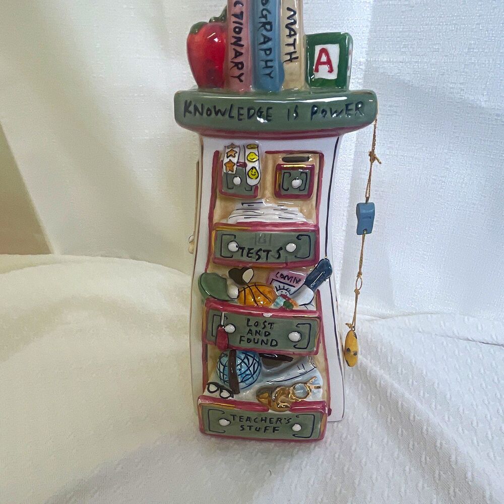 Robert Marble Knowledge Is Power School Teacher Tea Light Rectangle Box